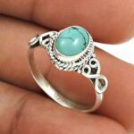 Zilveren Ring Turquoise Natuusteen